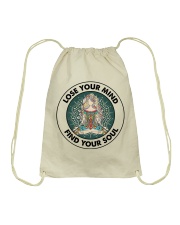 LOSE YOUR MIND FIND YOUR SOUL Drawstring Bag tile