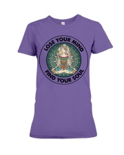 LOSE YOUR MIND FIND YOUR SOUL Premium Fit Ladies Tee tile