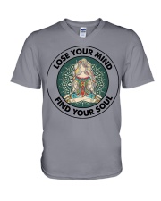 LOSE YOUR MIND FIND YOUR SOUL V-Neck T-Shirt tile