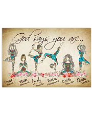 GOD SAYS YOU ARE 17x11 Poster front