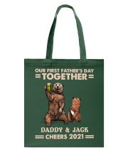 OUR FISRT FATHER'S DAY TOGETHER - CUSTOM NAME Tote Bag tile