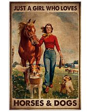 JUST A GIRL WHO LOVES HORSES AND DOGS 11x17 Poster front