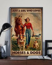 JUST A GIRL WHO LOVES HORSES AND DOGS 11x17 Poster lifestyle-poster-2