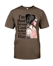 I'M BLUNT BECAUSE GOD ROLL ME THAT WAY Classic T-Shirt tile