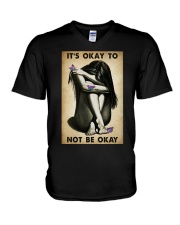 IT'S OK TO BE NOT OK V-Neck T-Shirt tile
