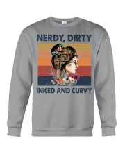 BOOK - GIRL - NERDY DIRTY Crewneck Sweatshirt tile