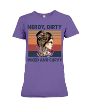 BOOK - GIRL - NERDY DIRTY Premium Fit Ladies Tee tile