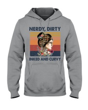 BOOK - GIRL - NERDY DIRTY Hooded Sweatshirt tile