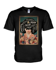 KIND ENOUGH - SMART ENOUGH V-Neck T-Shirt tile