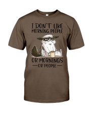 I DON'T LIKE MORNING PEOPLE OR MORNING OR PEOPLE Classic T-Shirt tile
