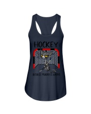HOCKEY BECAUSE MURDER IS WRONG Ladies Flowy Tank tile