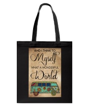 AND I THINK TO MYSELF WHAT A WONDERFUL WORLD Tote Bag tile