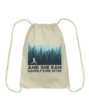 AND SHE RAN HAPPILY EVER AFTER Drawstring Bag tile