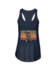 DAD BOD - FATHER FIGURE - GYM Ladies Flowy Tank tile