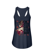 I'M BLUNT BECAUSE GOD ROLL ME THAT WAY Ladies Flowy Tank tile