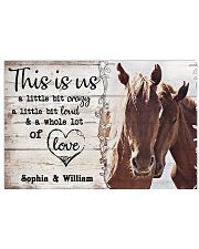 HORSES COUPLE - CUSTOM NAME 24x16 Poster front