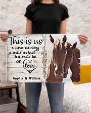 HORSES COUPLE - CUSTOM NAME 24x16 Poster poster-landscape-24x16-lifestyle-20