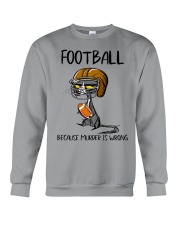 FOOTBALL BECAUSE MURDER IS WRONG Crewneck Sweatshirt tile