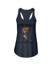 FOOTBALL BECAUSE MURDER IS WRONG Ladies Flowy Tank tile
