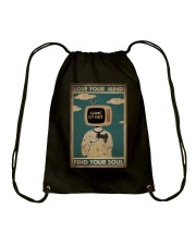 LOSE YOUR MIND FIND YOUR SOUL Drawstring Bag tile