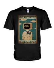 LOSE YOUR MIND FIND YOUR SOUL V-Neck T-Shirt tile