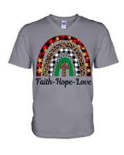 FAITH-HOPE-LOVE V-Neck T-Shirt tile