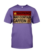 WARNING MAY CONTAIN CAFFEIN Premium Fit Mens Tee tile