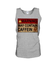 WARNING MAY CONTAIN CAFFEIN Unisex Tank tile