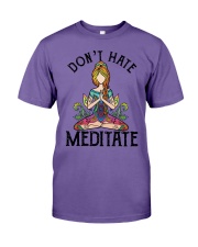DON'T HATE MEDITATE Premium Fit Mens Tee tile