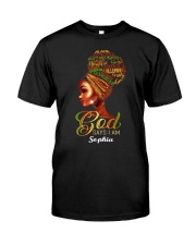 AFRO GIRL - CUSTOM NAME Classic T-Shirt front