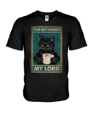 YOUR BUTT NAPKINS MY LORD V-Neck T-Shirt tile