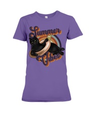 SUMMER VIBES Premium Fit Ladies Tee tile
