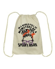 IN A WORLD FULL OF MOMSTERS BE A SPOOKY MAMA Drawstring Bag tile