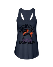 IN A WORLD FULL OF MOMSTERS BE A SPOOKY MAMA Ladies Flowy Tank tile