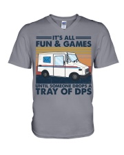 TRAY OF DPS V-Neck T-Shirt tile