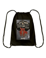 AFRO GIRL - CUSTOM NAME Drawstring Bag tile