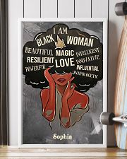 AFRO GIRL - CUSTOM NAME 11x17 Poster lifestyle-poster-4