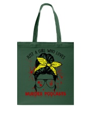 JUST A GIRL WHO LOVES MURDER PODCASTS Tote Bag tile