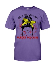 JUST A GIRL WHO LOVES MURDER PODCASTS Premium Fit Mens Tee tile