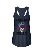 ASSUMING I'M JUST AN OLD LADY Ladies Flowy Tank tile