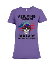 ASSUMING I'M JUST AN OLD LADY Premium Fit Ladies Tee tile