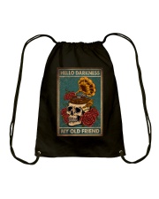 HELLO DARKNESS MY OLD FRIEND Drawstring Bag tile