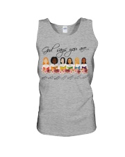GOD SAYS YOU ARE Unisex Tank tile