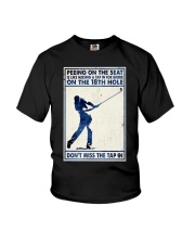 PEEING ON THE SEAT IS LIKE MISSING A TAP Youth T-Shirt tile