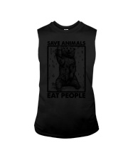 SAVE ANIMALS EAT PEOPLE Sleeveless Tee tile