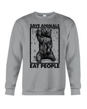 SAVE ANIMALS EAT PEOPLE Crewneck Sweatshirt tile