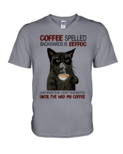COFFEE SPELLED V-Neck T-Shirt tile