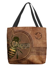 Bee Leather Pattern Print All-over Tote back