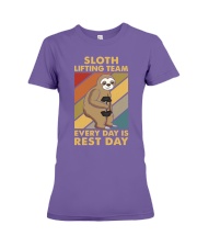 SLOTH LIFTING TEAM Premium Fit Ladies Tee tile