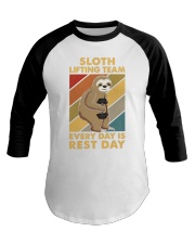 SLOTH LIFTING TEAM Baseball Tee tile